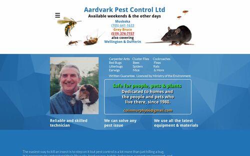 Aardvark pest control logo