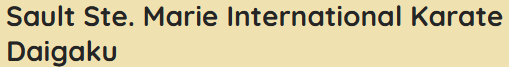 Sault Ste Marie International Karate Daigaku logo