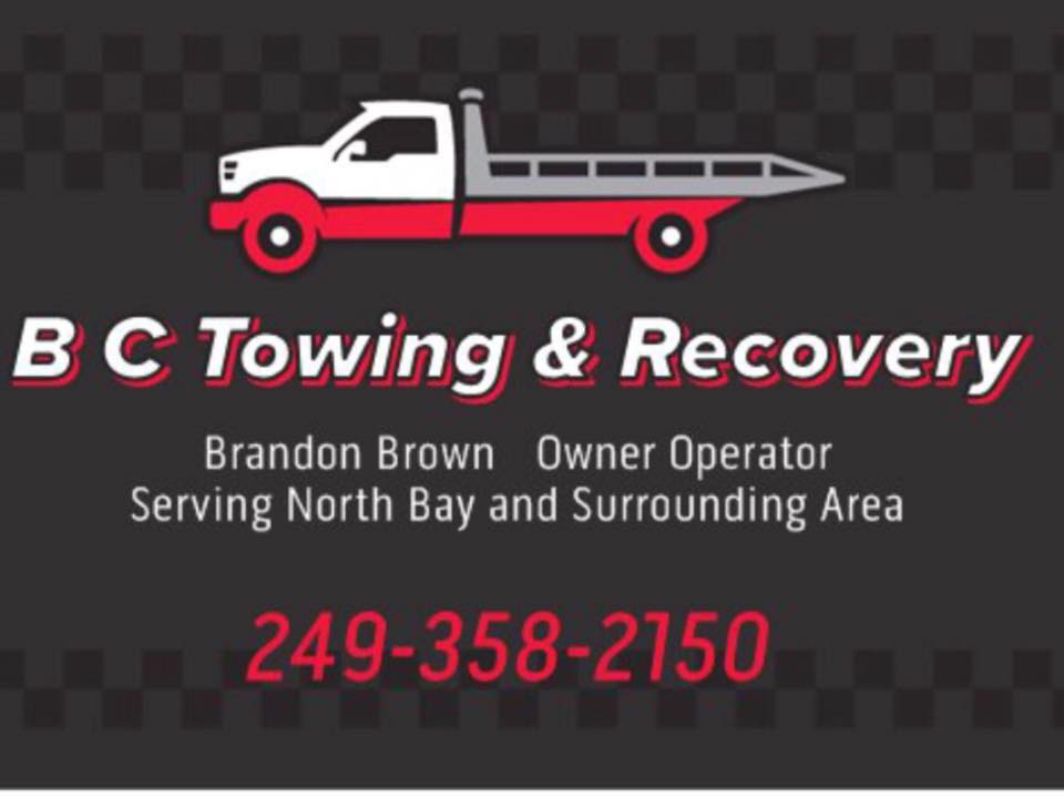 BC Towing & Recovery North Bay, ON Northern Ontario Local