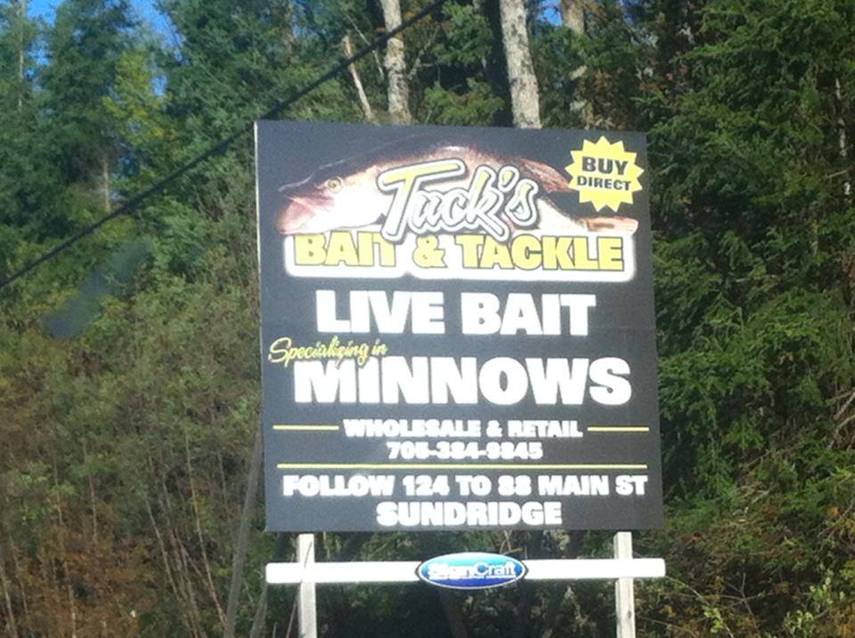 Tucks Bait & Tackle Sundridge, ON Northern Ontario Local