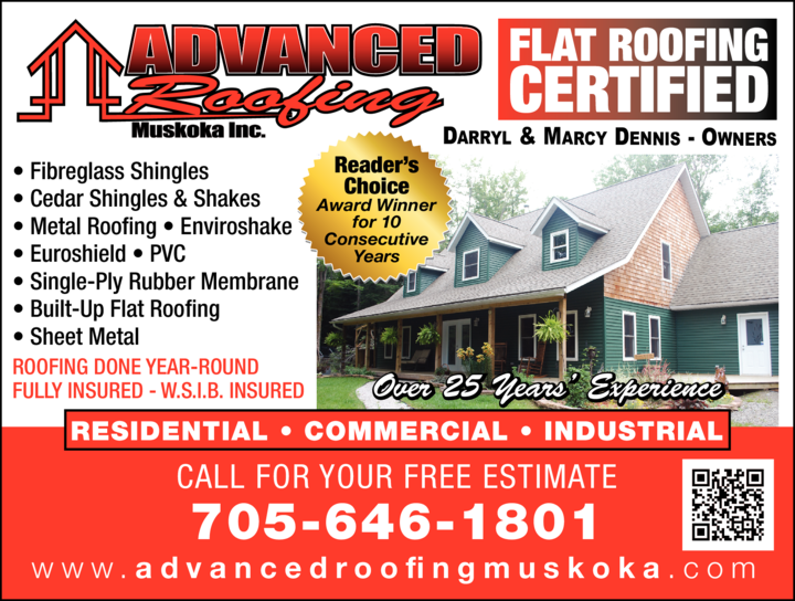 Advanced Roofing Huntsville, ON Northern Ontario Local