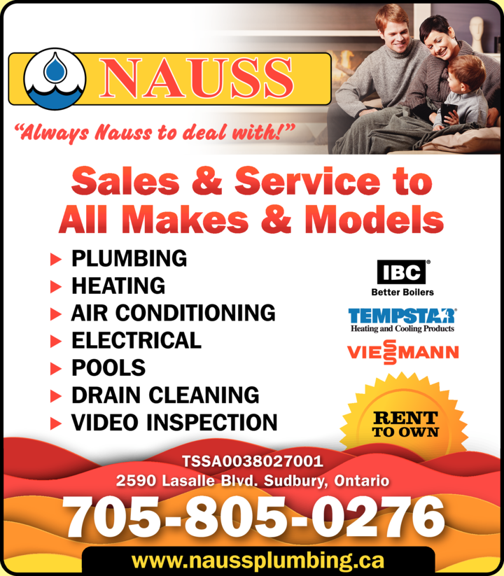 Nauss Plumbing & Heating Inc Sudbury, ON Northern Ontario Local